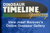 dinosaurs and prehistoric animals in dinosaur art gallery