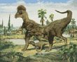 dinosaurs - Albertosaurus - Corythosaurus